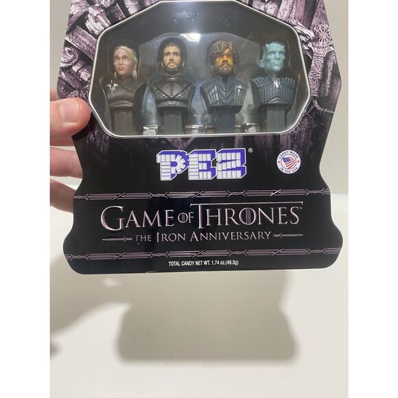 PEZ Candy Game of Thrones Iron Anniversary Limited Edition Gift Tin 4 Dispensers - Picture 3 of 6
